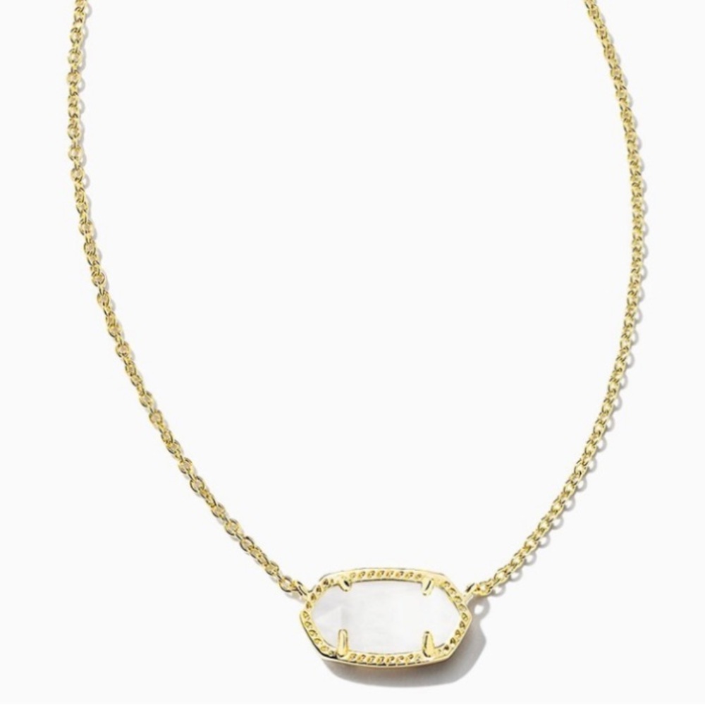 Kendra Scott Elisa Necklace in Gold and Clear Crystal